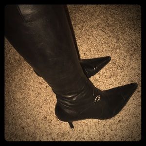 Ellen Tracy Italian leather healed boots...sexy!!